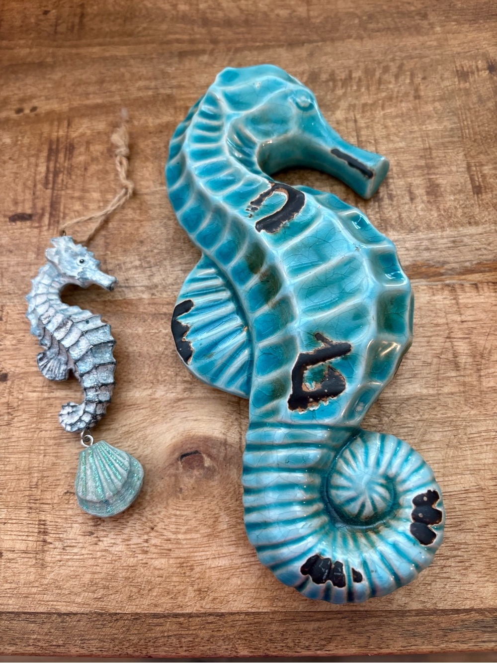 Turquoise Seahorse Decor